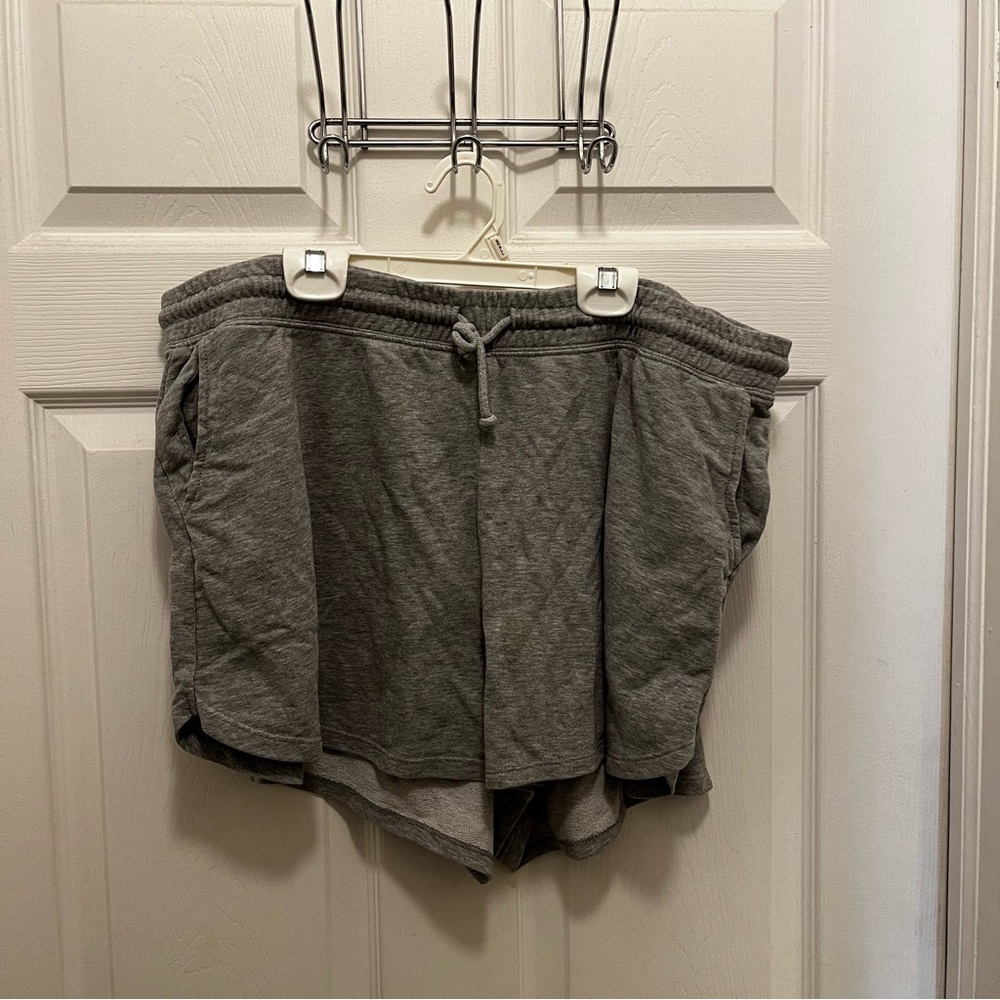 divided gray shorts